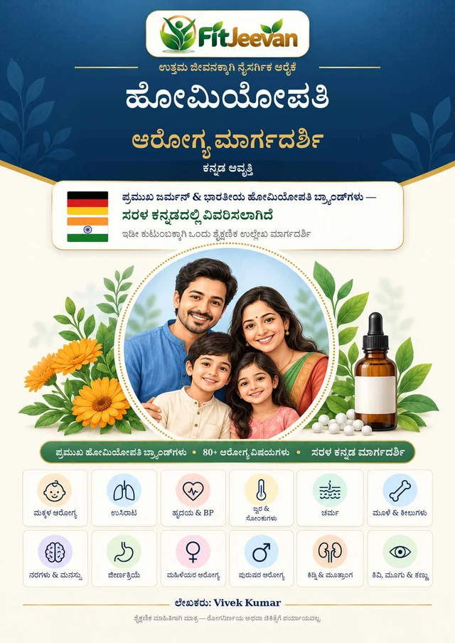 ಹೋಮಿಯೋಪತಿ ಆರೋಗ್ಯ ಮಾರ್ಗದರ್ಶಿ — ಕವರ್