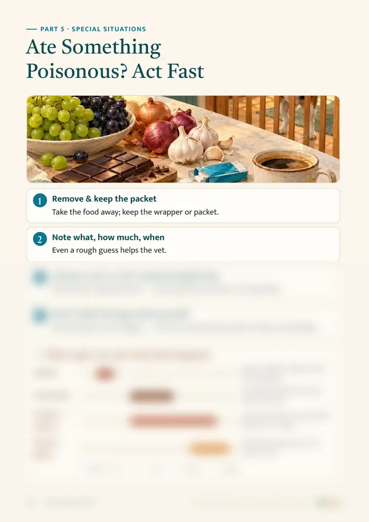 Sample page: Ate something poisonous? Act fast