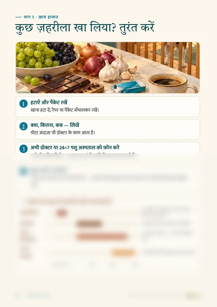 नमूना पेज: कुछ ज़हरीला खा लिया? तुरंत करें