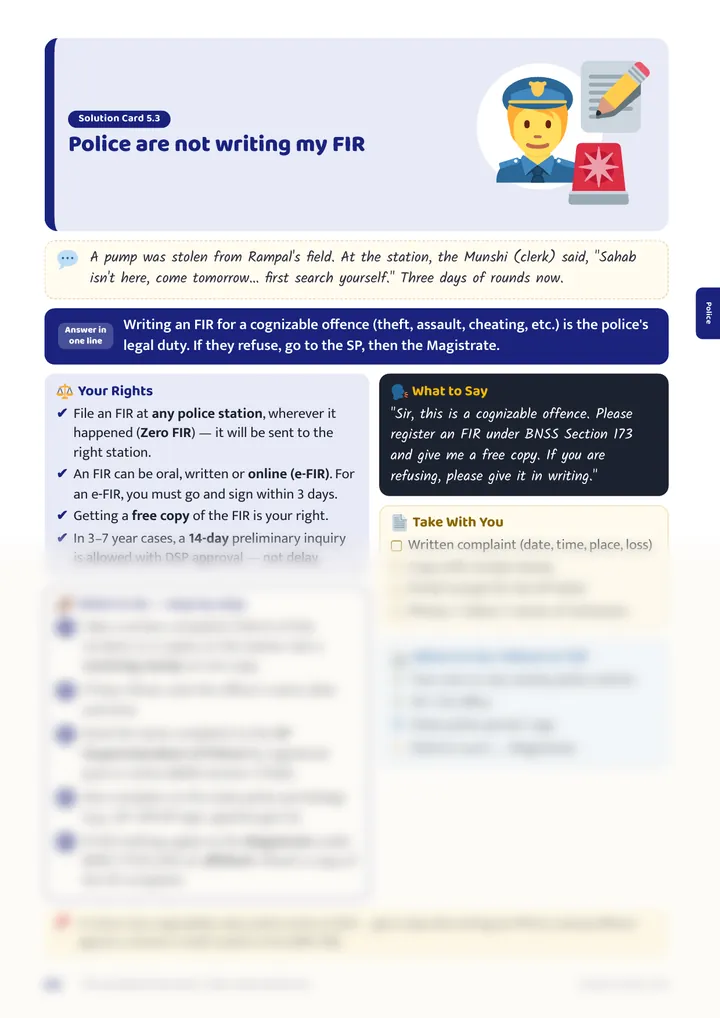 Solution Card page