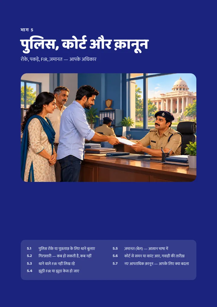 हर भाग की शुरुआत — पुलिस, कोर्ट और क़ानून