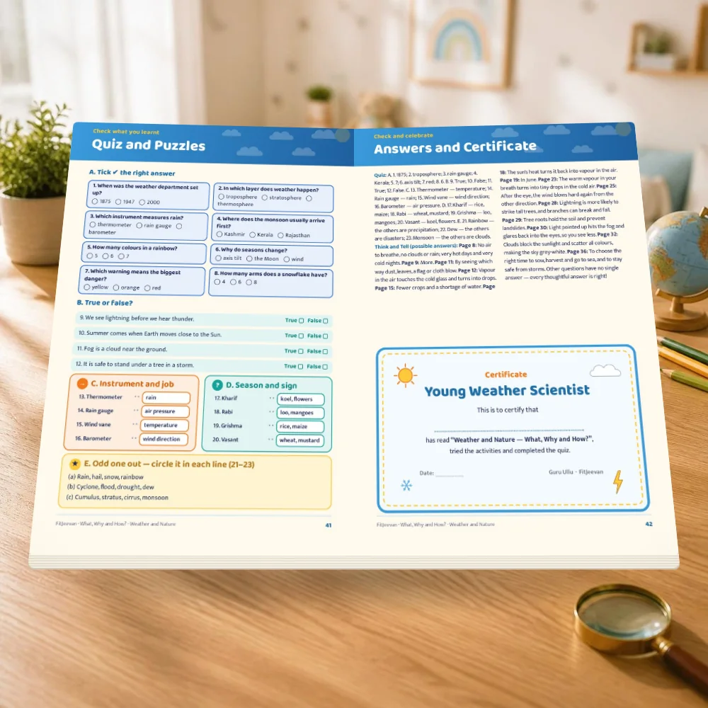 Quiz + child’s certificate