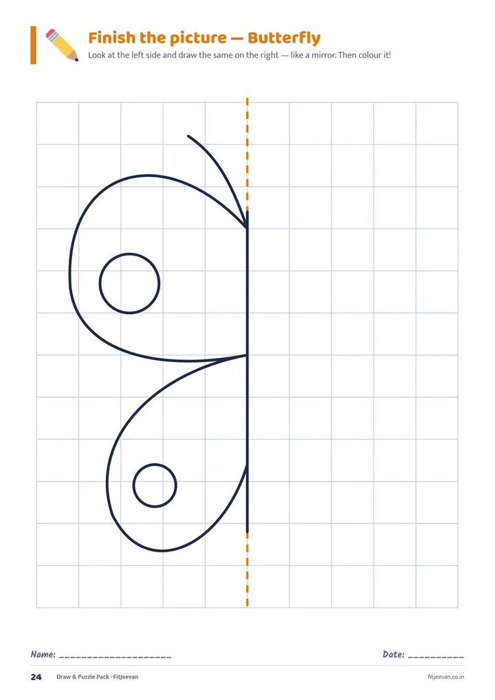 Sample page: Finish the picture
