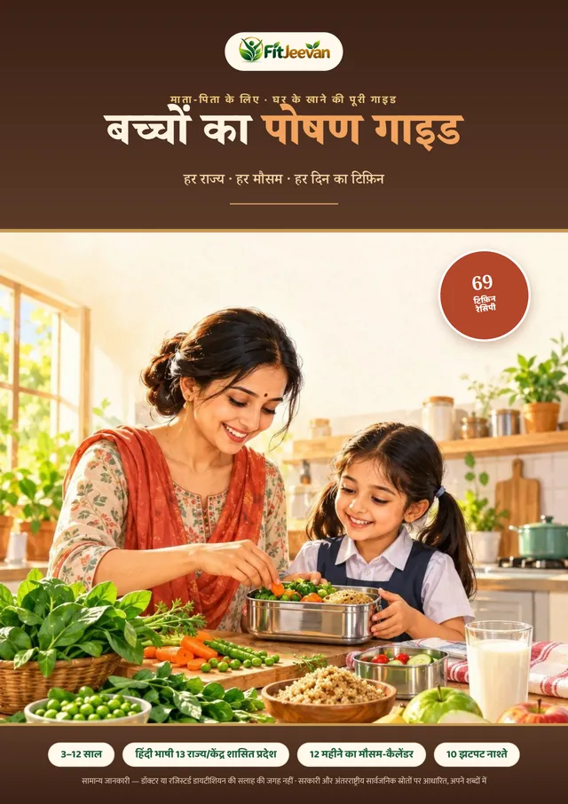 बच्चों का पोषण गाइड — कवर
