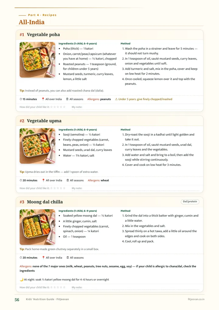 A recipe page