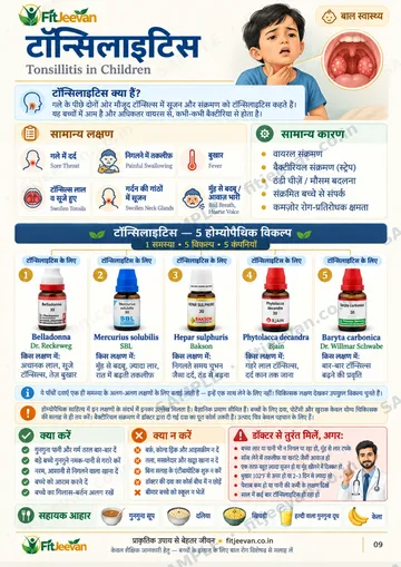 नमूना पेज: टॉन्सिलाइटिस